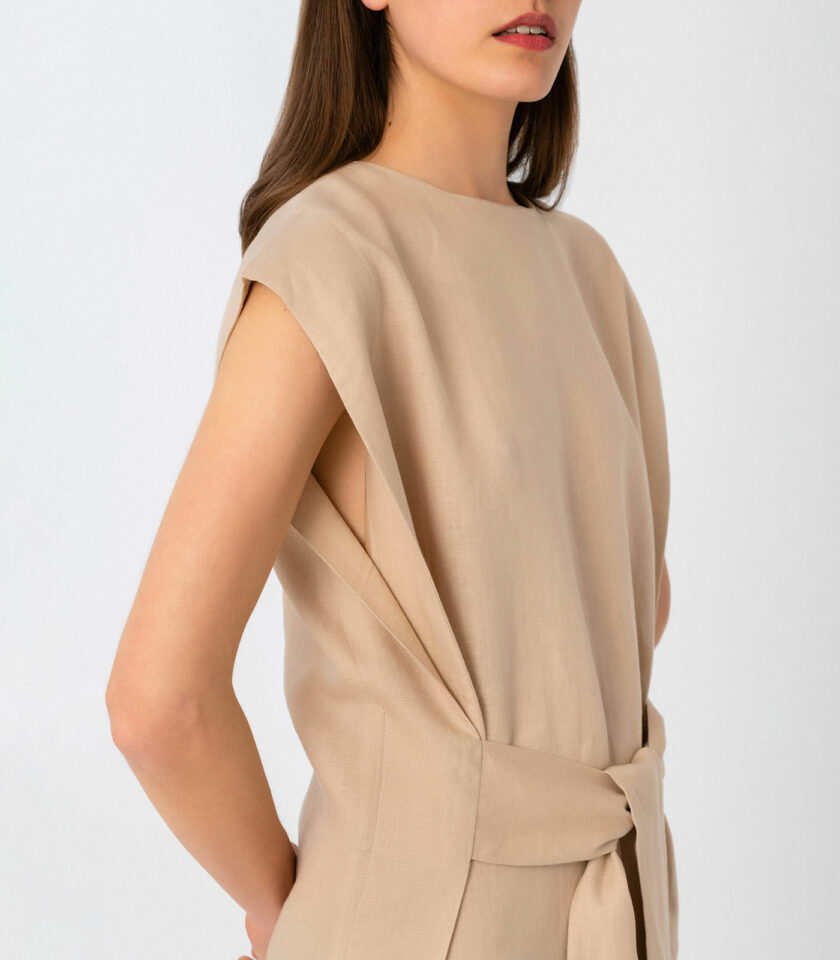 Linen Midi Dress / Λινό Μίντι Φόρεμα - Elizabeth LaGre