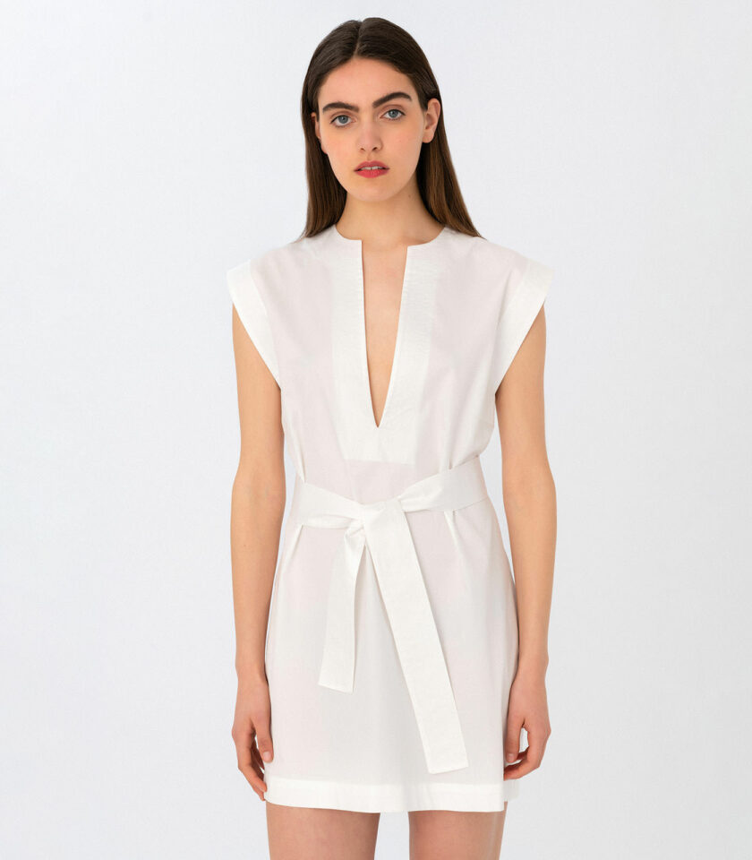 White Mini Dress / Λευκό Μίνι Φόρεμα - Elizabeth LaGre