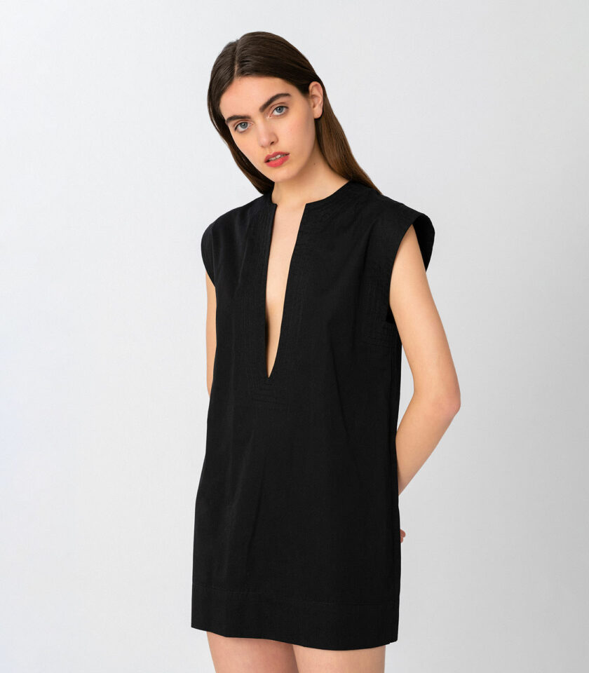 Black Mini Dress/ μαύρο Μίνι Φόρεμα / Elizabeth LaGre