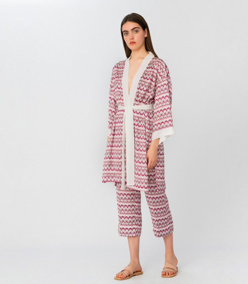 Pink Fantasy-Print Kimono /Εμπριμέ Κιμονό - Elizabeth LaGre