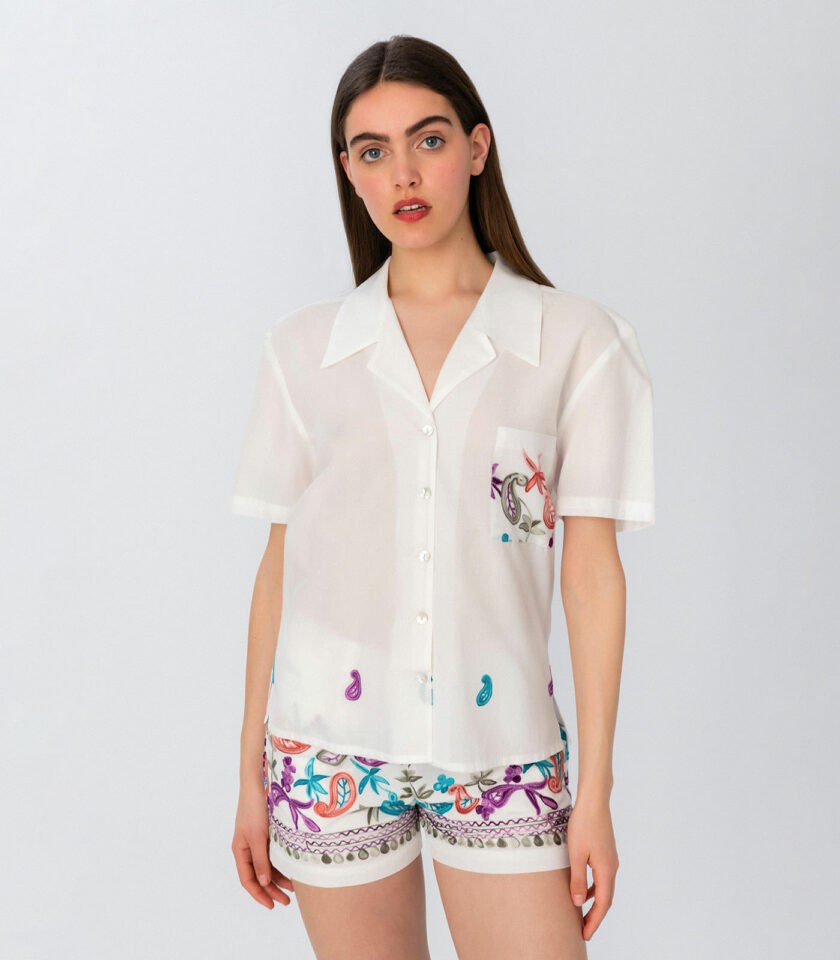 Embroidered Shirt / Κεντημένο Πουκάμισο - Elizabeth LaGre