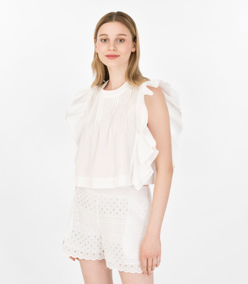 White Lacy Shorts / Λευκό Lacy Σορτς - Elizabeth LaGre