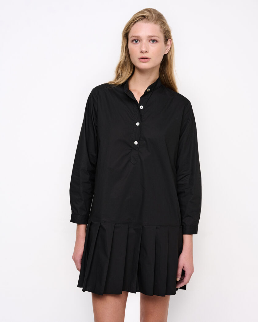 Black Pleated Mini Dress / Μαύρο Μίνι Φόρεμα Με Πιέτες - Elizabeth LaGre